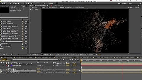 Twixtor, Particular and RE:Fill create a unique motion-based particle effect