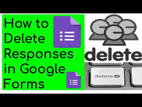 How To Delete Responses In Google Forms - Youtube