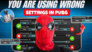 PUBG MOBILE BEST SETTINGS & SENSITIVITY   COPY & USE