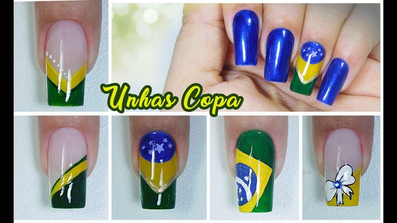 Unhas para a Copa do Mundo 2022: como fazer a bandeira do Brasil