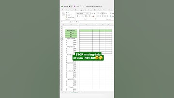 Turn data into Table! #excel #exceltips #exceltricks #spreadsheet