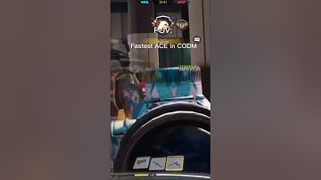 POV: FASTEST ACE IN CODM #shorts