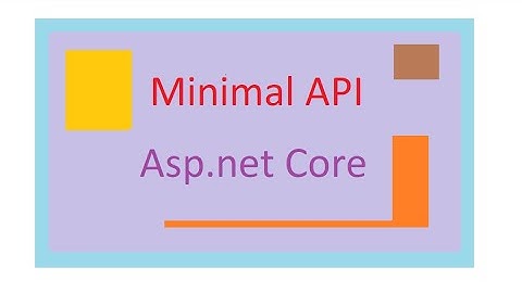 Create a minimal web API with ASP.NET Core