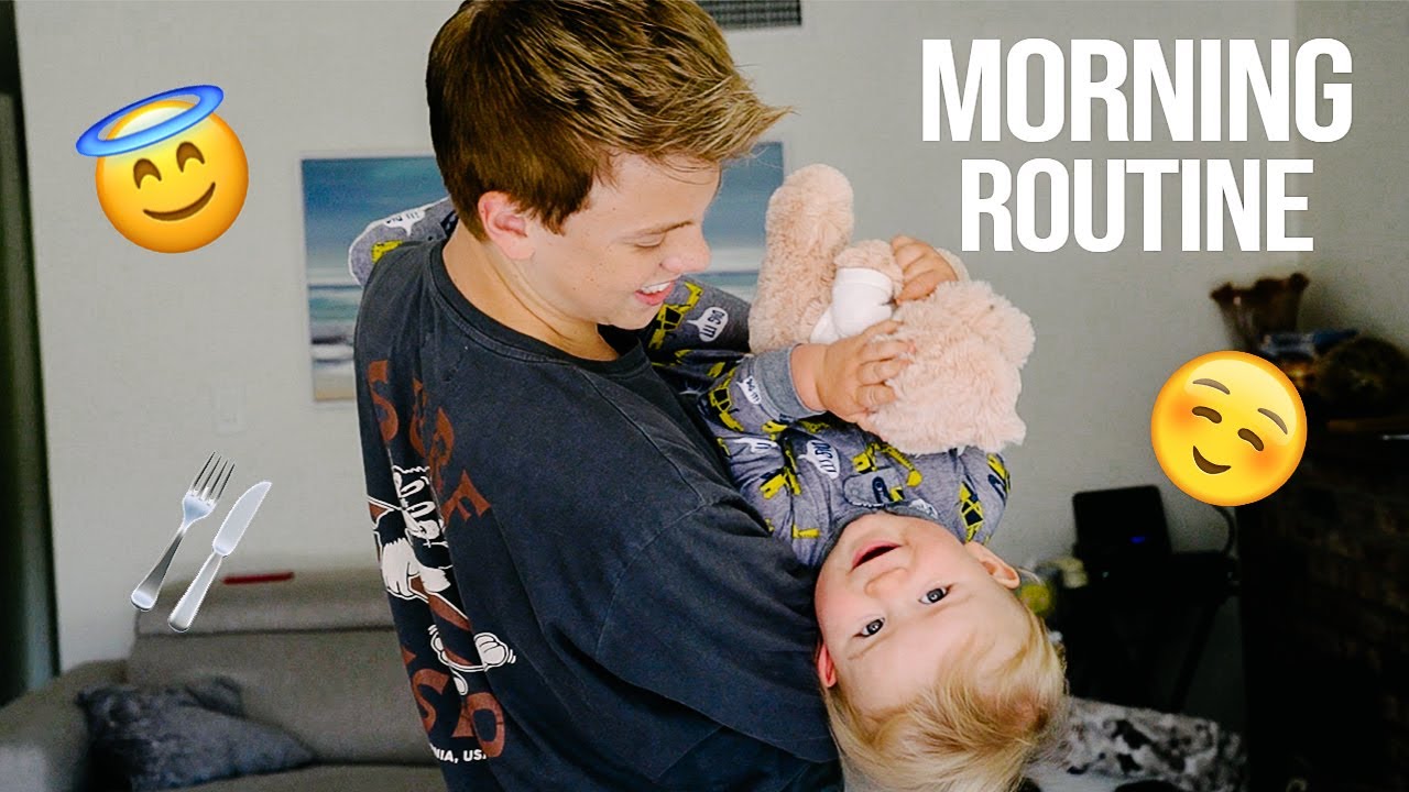 MORNING ROUTINE WITH MY NEPHEW!!!