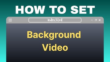 How to Add Background Video in HTML & CSS