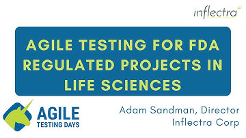 Announcement: Agile Testing for FDA-Regulated Projects in Life Sciences