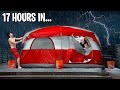 We Spent 24 Hours Camping In A Hurricane - Challenge