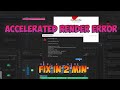 Fix Accelerated Render Error in Premiere Pro 🎥