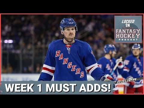 Fantasy Hockey Midweek MUST ADDS | Rangers' Four-Game Week ADVANTAGE? + Big Time Bets