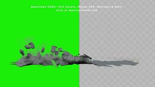 Free Green Screen Ground Crack Explosion VFX