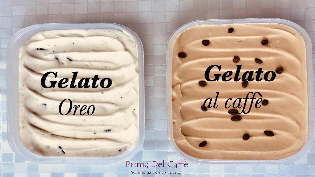 GELATO SENZA GELATIERA al CAFFÈ e con OREO più GHIACCIOLI al CAFFÈ