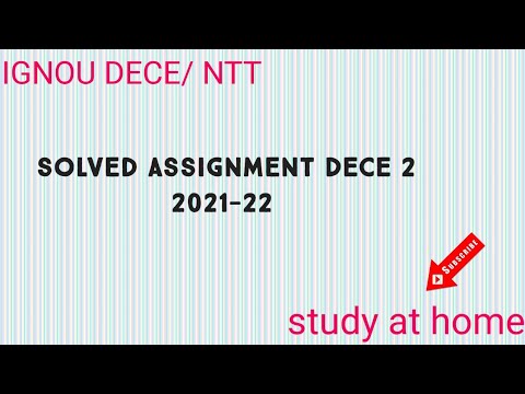 DECE 2 solved assignment 2021-22 #dece22solvedassignment