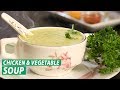 Chicken and vegetable soup  mallika joseph food tube