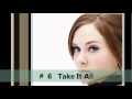 My Top 10 - Adele ( Adelazos )