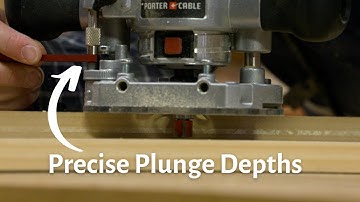 Shop Tip: Setting Up Router Plunge Depths