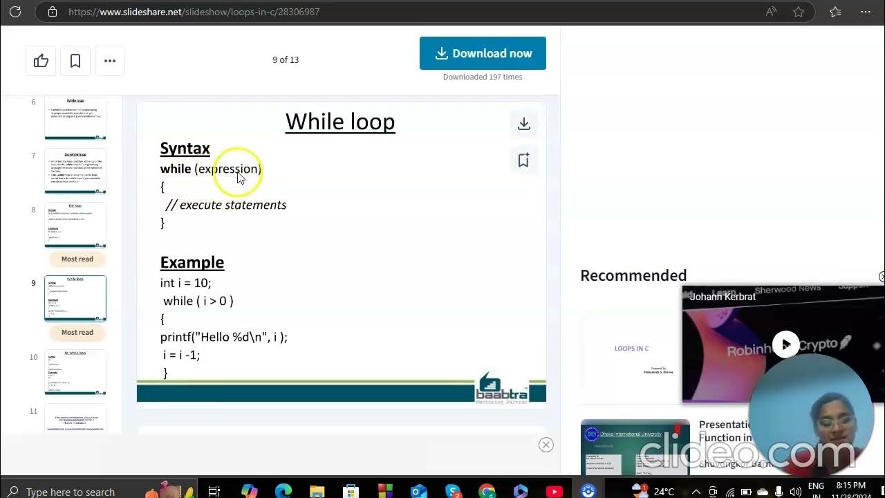 Loops ,syntax with example and needs of loops. - YouTube