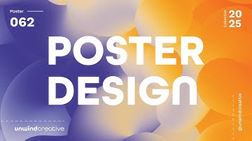 Gradient Wave Poster Design in Adobe Photoshop - #062