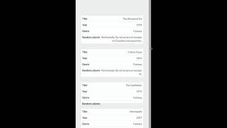 responsive table