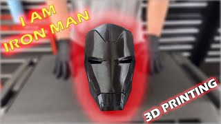 I AM IRONMAN! 3D Printing the best Iron Man Helmet! Part 1: Printing and Sanding.