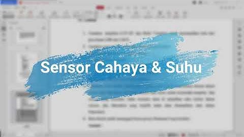 Sensor Suhu & Cahaya | Sistem Terbenam & IoT (Video Pembelajaran 7)
