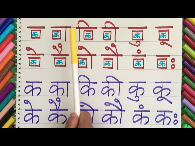 Nepali Letters  Vowels With Consonants class=