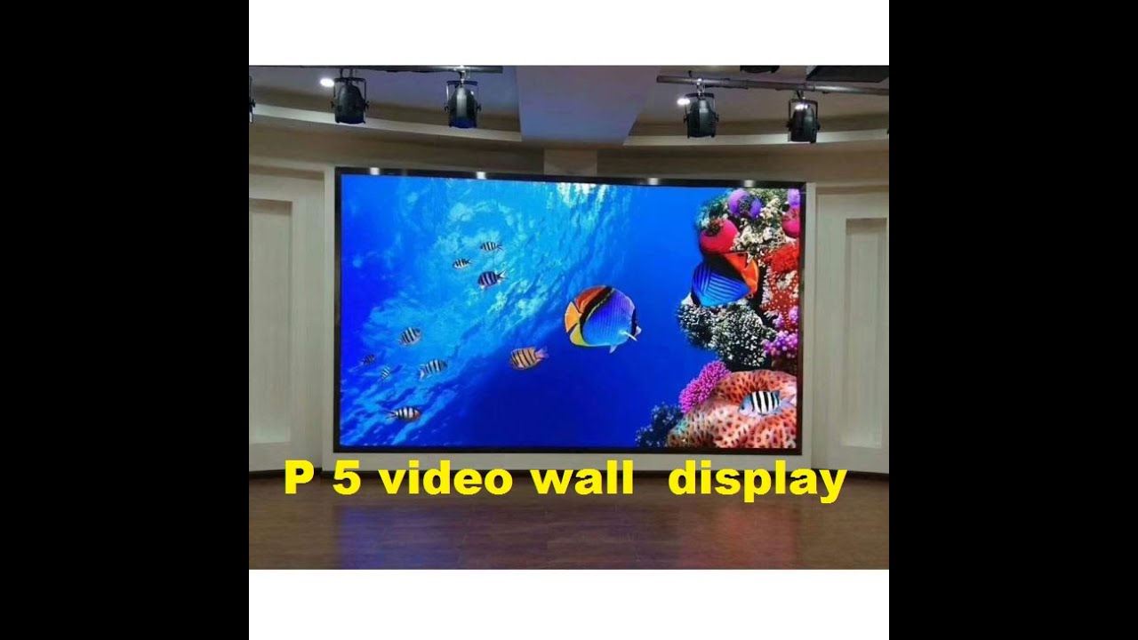 p5 jewelery shop video wall display