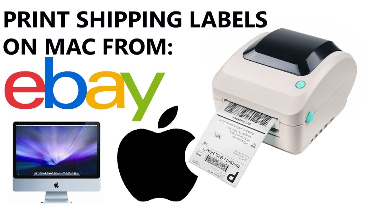 How to Print Shipping Labels on ebay.com from Mac Apple Computer (TUTORIAL - 2019 - YouTube