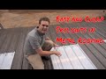 Installing skylights in metal roofing