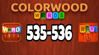 COLORWOOD Words Cryptogram level 535 536