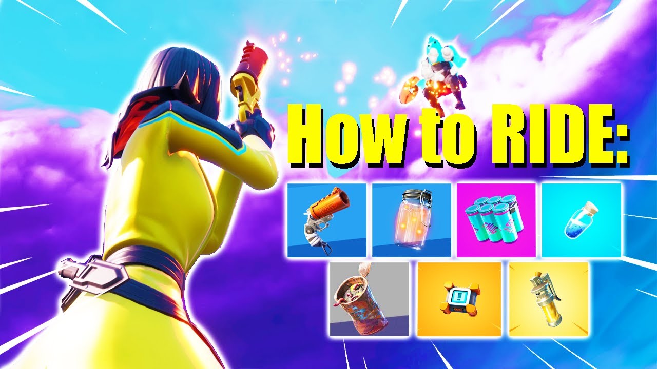 How to RIDE on EVERY Fortnite Item (Trickshotting Tutorial #3)