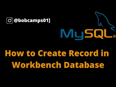 MySQL  Criando  registro no banco de dados Workbench