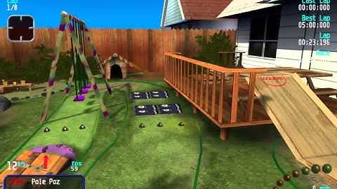 Re Volt Custom Track   Backyard RC  Track View