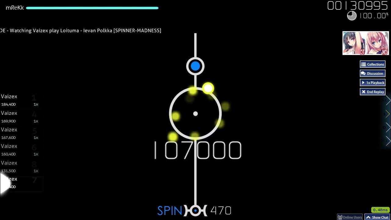 osu! introducing the spinner YouTube