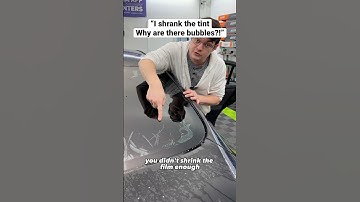 Shrink Tint NO Creases! #tint #cars  #diy #windowtint