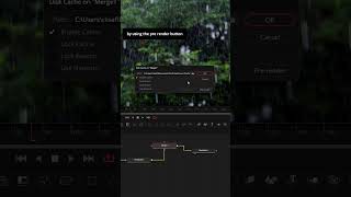 Cache to Disk option in Fusion. DaVinci Resolve #shorts