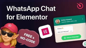 How to Add WhatsApp Chat to Elementor website [for FREE]