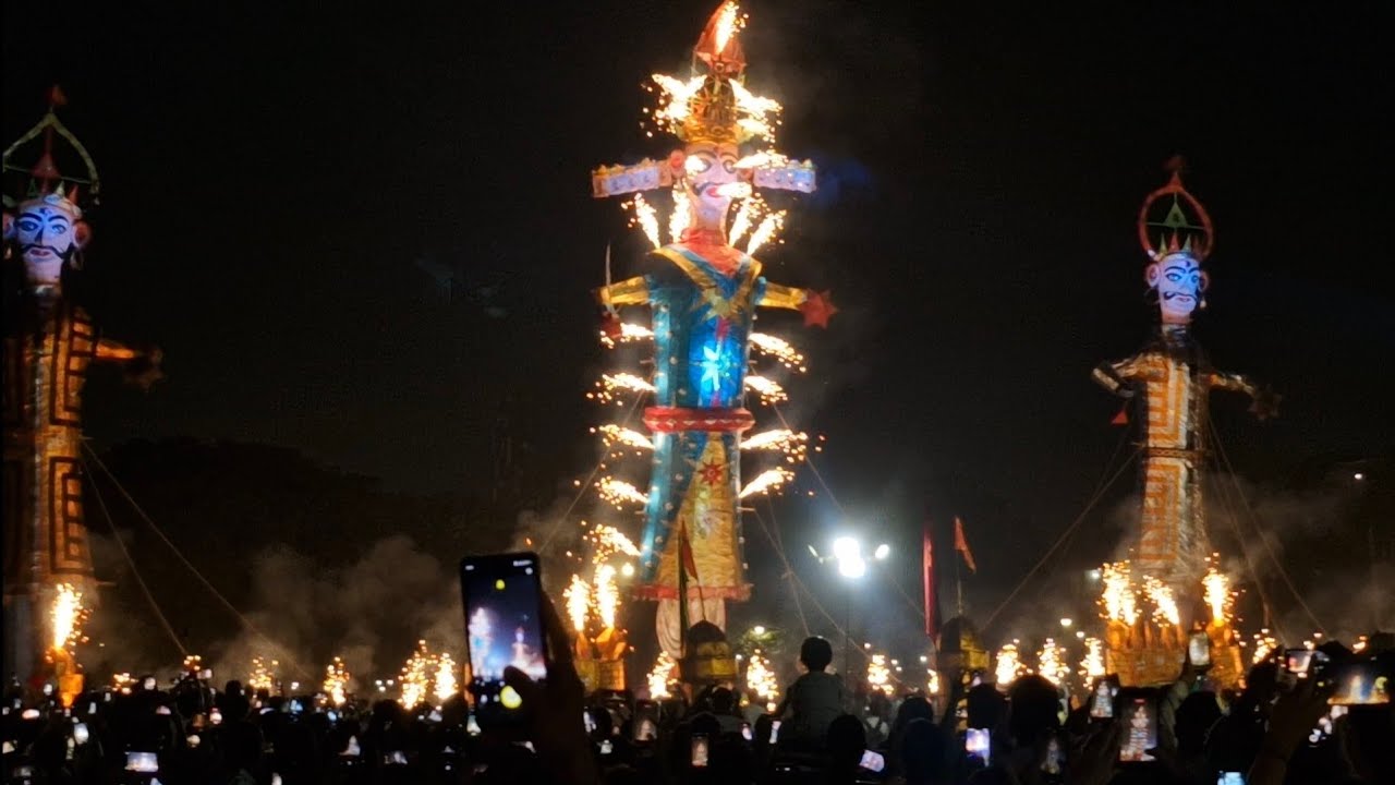 Dussehra Celebrations at Sector 46 Chandigarh 🎇🔥 | Tallest Ravan in Chandigarh