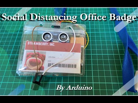 Social Distancing Office Badge by Arduino - YouTube