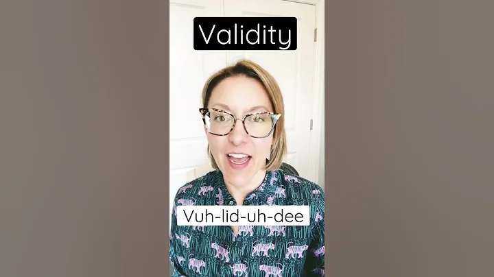 How to Pronounce VALIDITY - #SHORTS Quick English Pronunciation Mini Lesson #learnenglish