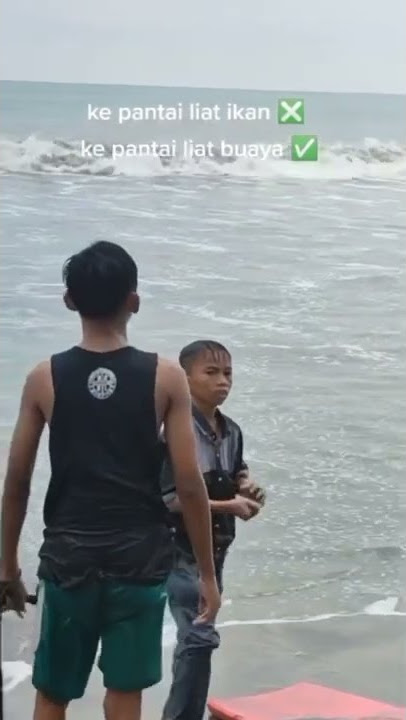 Viral! Penampakan Buaya Di Laut #viral #viralvideo #buaya