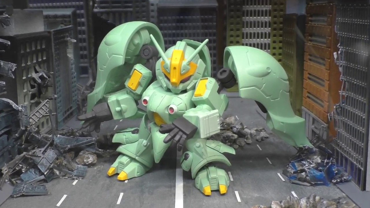 ガシャポン戦士f EX03 クィン・マンサ ジオラマ：Gashapon Senshi