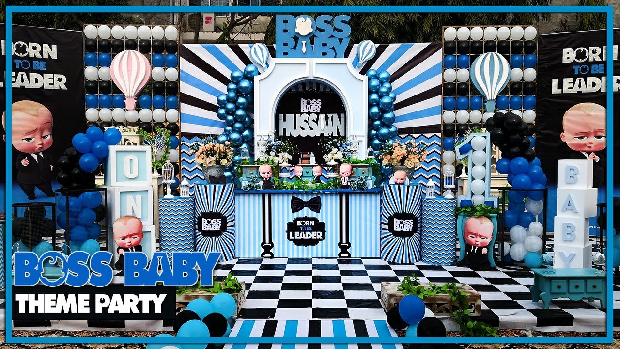 Boss Baby Theme Birthday | First Birthday For Baby Boy | 1St Bday Ideas -  Youtube