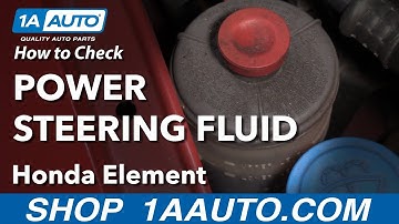 How to Check Power Steering Fluid 03-11 Honda Element