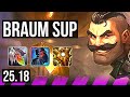 BRAUM & Ashe vs KARMA & Miss Fortune (SUP) | KR Master | 25.18