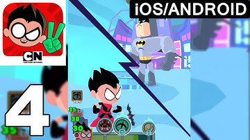 Teeny Titans Go! Figure - Story Gameplay Walkthrough Part 4 - (iOS Android)