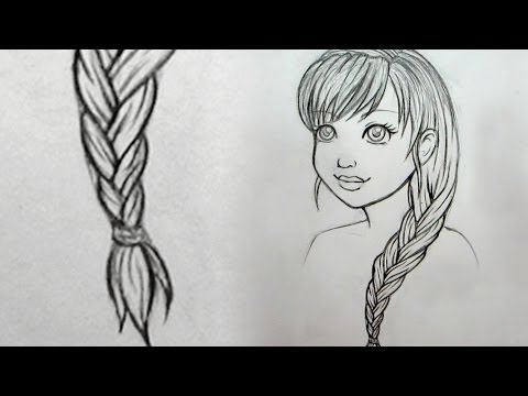 How To Draw Braids Youtube