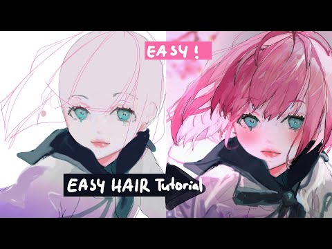 Come disegnare e colore dei capelli FACILE!