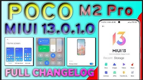 POCO M2 Pro MIUI 13.0.1.0 Android 12 Update Full Changelog | 20+ New Features 😍