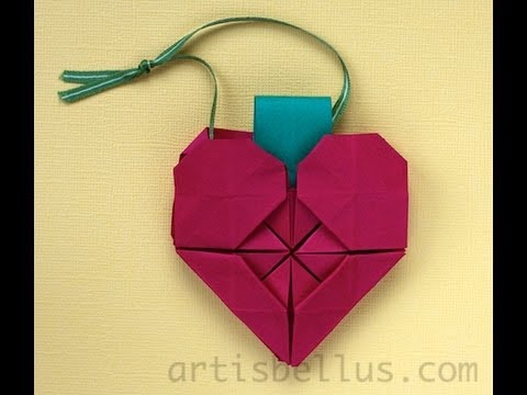 Easy Paper Heart Ornaments