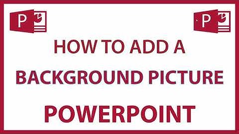 How To Add A Background Picture In A PowerPoint Slide Presentation